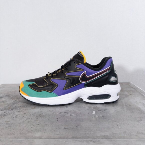 Nike Air Max 2 Running Shoes Black Purple, size 8.5 - Picture 1 of 7